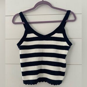 Women’s Universal Thread Striped Sweater Tank Top